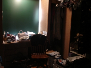 Wardrobe Room Before Organizing