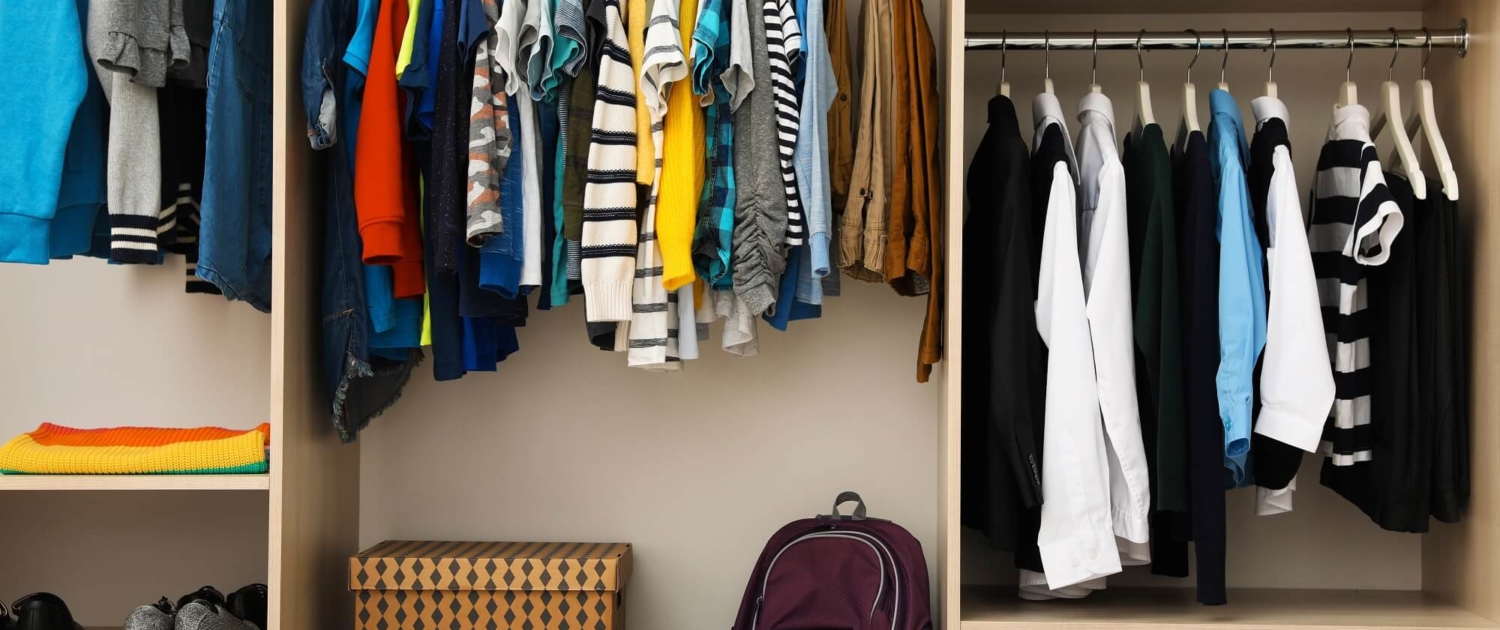 organize kids closets for back to school