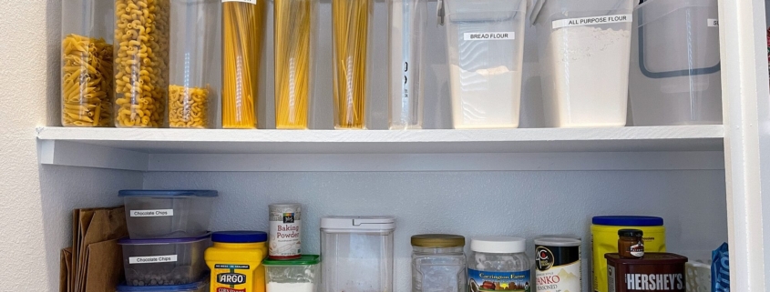 organizing kitchen pantry
